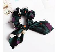 NYSDM Fasce elastiche per capelli con fiocco in chiffon per donne ragazze elastici per capelli in tinta unita fascia cravatte coda di cavallo accessori