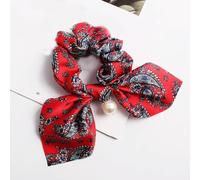 NYSDM Fasce elastiche per capelli con fiocco in chiffon per donne ragazze elastici per capelli in tinta unita fascia cravatte coda di cavallo accessori