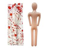 NYSDM Halloween Corpse Puntelli Set Outdoor Yard Creepy Shroud Decorazione Horror Sanguinante Borsa Corpo Haunted House Decorazioni da appendere