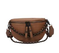 NYSDM Lusso Catena Marsupio Telefono Pack e Borsa per le Donne Cintura In Vita Modello di Pietra Femminile Fanny Pack Marca Moda Marsupio, Marsupio Khaki