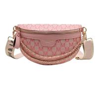 NYSDM Moda Popolare Borsa Petto Primavera ed Estate Alla Moda Donna Crossbody Casual Versatile Piccolo Marsupio, Rosa carino