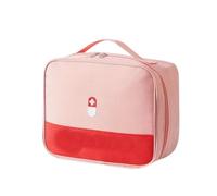 NYSDM, organizer per pillole con cerniera, per medicinali, contenitore vuoto per primo soccorso familiare per kit medici di emergenza, rosa, 1pc
