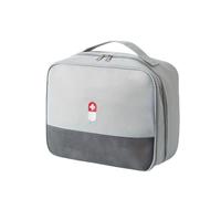 NYSDM, organizer per pillole con cerniera, per medicinali, contenitore vuoto per primo soccorso familiare per kit medici di emergenza, grigio, 1pc