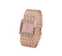 NYSDM - Orologio da polso da donna, alla moda, al quarzo, con diamanti, Rosa