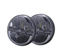 NYSFGOFJGOM Faro principale Fari Anteriori Rotondi Da 7 Pollici H4 Abbaglianti/anabbaglianti Proiettore Per Jeep Per Wrangler Jk Road King Fanale Anteriore