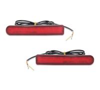 NYSFGOFJGOM Laterale Dinamico Riflettore Paraurti Posteriore LED Rosso Luci Stop Indicatori Direzione Sequenziali Per Toyota Per FJ Per Cruiser 2007-2014(Rosso)