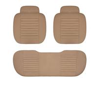 NYSFIFHSKFH Coprisedili Auto Per CADILLAC CTS ATS CT6 XTS Escallade XT5 SRX DTS Coprisedile Per Auto In Similpelle Veicolo Coprisedile(Beige 3PC)