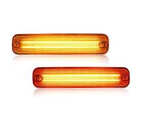 NYSGMVBDOFH 2 Pezzi Paraurti Anteriore Luce Parcheggio Laterale Indicatore Direzione Dinamico LED Per Subaru Per Impreza 1993 1994 1995 1996 1997 1998 Laterale Dinamico(Amber)