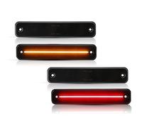 NYSGMVBDOFH Luci Di Segnalazione Laterali Anteriori Posteriori A LED Ambra Rosse Auto Per Hummer H2 2003 2004 2005 2006 2007 2008 2009 Laterale Dinamico(Stile 3)