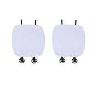 NYSQOFMB Coprisedile Imbottito In Flanella Per Tesla Per Modello 3 XSY Cuscino Caldo E Aderente Auto Modificata Interni Decorare Accessori Protezioni Sedili Protezione per Sedile(White 2pcs)