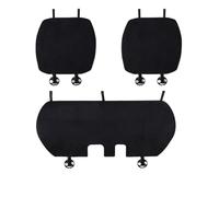 NYSQOFMB Coprisedile Imbottito In Flanella Per Tesla Per Modello 3 Y Cuscino Auto Modificata Interni Decorare Accessori Protezioni Seggiolini Protezione per Sedile(Black 3 pcs)