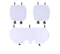 NYSQOFMB Coprisedile Imbottito In Flanella Per Tesla Per Modello 3 Y Cuscino Auto Modificata Interni Decorare Accessori Protezioni Seggiolini Protezione per Sedile(White 3pcs)