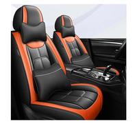 NYSQOFMB Coprisedile Universale Per Auto Per NISSAN Tutti I Modelli Di Per Qashqai Per Juke Per Leaf Per Armada Accessori Protezione per Sedile(Luxury Black Orange)