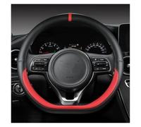 NYSQOFMB Coprivolante Auto per Kia K5 per Ceed GT per Stonic per Proceed per Sportage 2017 2018 2019 2020 2021 Coprivolante per Auto A Forma di D Volante Coprivolante(Rosso)