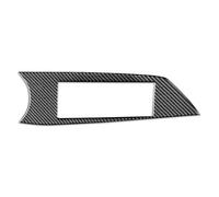 NYSQOFMB Cornici Interno Car Multimedia Display Screen Decoration Cover Trim per Alfa per Romeo per Giulia 2017 2018 2019 2020 2021 Accessori in Fibra di Carbonio(Nero)