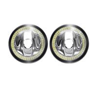 NYSQOFMB Fanale Anteriore 2 X Angel Eye Fendinebbia Gruppo per Land per Rover per Discovery 4 LR4 SUV (LA) 2010-2013 Paraurti anteriore auto Fendinebbia Halo Ring Fanali(Warm Red)