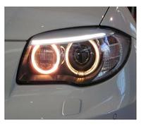 NYSQOFMB Fanale Anteriore Auto Faro Lente Faro Anteriore Copertura Paralume Borsette tonalità Trasparente Per BMW 1 Serie E82 E87 2008 2009 2010 2011 Fanali(Left side)