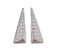 NYSQOFMB Indicatore Laterale 2 Pezzi Indicatori Direzione Laterali Dinamici A LED Lampeggianti Per Avantime Per Espace MK4 Per Megane Per CC Per Scenic MK2 Freccia Sinistro Luce(Crystal)