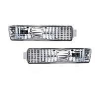 NYSQOFMB Indicatore Laterale Per VW Per Golf 2 MK2 Per Jetta 1980-1992 Pezzi Paraurti Anteriore Auto Indicatore Di Direzione Luce Con Cablaggio Freccia Sinistro Luce(BIANCO)