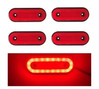 NYSQOFMB Indicatori direzione dinamici 4 Luci Posizione Laterali A LED Camion 12V 24V Luci Segnalazione Ingombro 20SMD Montaggio Su Rimorchio Accessori Camion Per Scania(Red B)