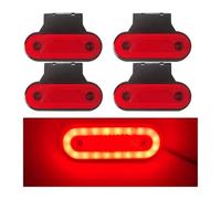 NYSQOFMB Indicatori direzione dinamici 4 Luci Posizione Laterali A LED Camion 12V 24V Luci Segnalazione Ingombro 20SMD Montaggio Su Rimorchio Accessori Camion Per Volvo(Red A)