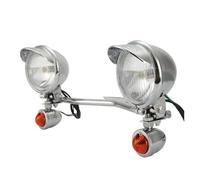 NYSQOFMB Indicatori direzione dinamici Faro anteriore per moto con indicatori di direzione per VTX 1300 2006(Amber Lens)