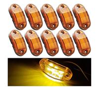 NYSQOFMB Indicatori direzione dinamici Luce Posizione Laterale A LED 6SMD 12V 24V Per Scania Staffa Luce Ingombro Camion Fanale Posteriore Rimorchio Trattore Camion Luce Parcheggio(Giallo)