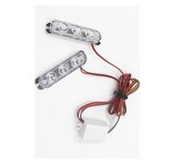 NYSQOFMB Luce Stop 1 paio di luci della polizia 3 stroboscopiche a LED lampeggianti automatici emergenza per auto(Red and Blue)