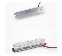 NYSQOFMB Luce Stop 1 paio di luci della polizia 3 stroboscopiche a LED lampeggianti automatici emergenza per auto(Rosso)