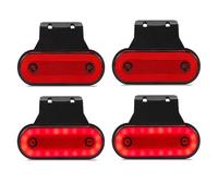 NYSQOFMB Luce Stop Fanale Posteriore Catarifrangente Universale Rimorchio Indicatore Direzione A LED 12/24V Luce Ingombro Laterale Gialla Indicatori Paraurti(4pcs Yellow Light)
