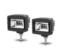 NYSQOFMB Luce Stop Fari a LED da 3 pollici con montaggio a filo 30 W fari lavoro diurni 4 guida per paraurti 12 V e 24 per auto moto(2pcs Bracket Mount)
