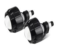 NYSQOFMB Luce Stop Faro anteriore con proiettore bi-LED bianco 6000K lenti 25 pollici fari a LED H4 H7 9005 9006 adattatore ventola turbo 120W 20000 LM(2x RHD Black Mask)