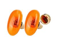 NYSQOFMB Luce Stop Indicatore di direzione laterale ambra per Daewoo 1998-2005 lampada spia 96415789(2pcs Yellow Lens)
