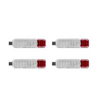 NYSQOFMB Luce Stop Luce Di Cortesia Per Pannello Porta Interno A LED Da 12 V Per Auto 15021517 Per Chevy Per Tahoe Per Suburban Per Avalanche(4pcs Red White)