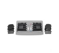 NYSQOFMB Sfiato Aria Condizionata per BMW Serie 3 E90 E91 2005 2006 2008 2009 2010 2012 Aria Condizionata Posteriore AC Griglia Sfiato Presa Copertura Pannell Rivestimento Cruscotto sfiato Auto(Grey)