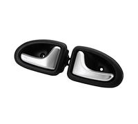 NYSQOJFNF Maniglia interna portiera 1 Paio Di Maniglie Per Porta Interna Per Auto Sinistra E Destra Argento Opaco Per Clio 2000-2009 2/3-4/5 PORTE