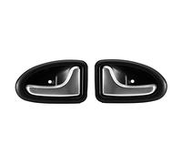 NYSQOJFNF Maniglia interna portiera Argento Opaco Auto Maniglia Interna Porta All'interno Manopola Sinistra Destra Per Clio 2000-2009 2/3-4/5 PORTE(1 paio)