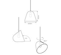 Nyta Tilt sospensione, cavo 3m rosso, bianco NYTA