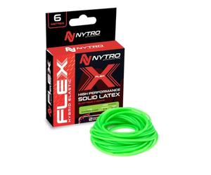 NYTRO Flex Hybrid Elastic | Taglia 16-18 2,4 mm 6 m | Verde brillante | Si allunga come un elastico cavo, sottile e liscio come un elastico solido, durevole, perfetto per kit di estrattori