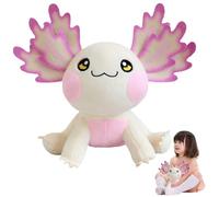 Nyutcwe AXOLOTL PLUSH 10, 6 '' AXOLOTL PUFFICIMENTO ANIMA SULLA BAMBINA MORDE CUSCHIO PLUSH CILLOW CINETTO PER GIOCHI PER GIORNI PER RAGAZZI BIANCHI