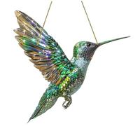 Nyutcwe Hummingbird colorato in Vetro Vibrante Vibrante Acrilico Hummingbird Catcher da Sole vetrata Decorativa vetrata appesa per Esterno Interno, Verde