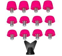 Nyutcwe Piccolo di Calcio, prigionieri di plastica per tacchette da Calcio 12pcs 7 mm e 10 mm a Vite sul con Chiave M 5 Sostituzione per Campo