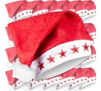 NYVI Cappello natalizio con luci a LED, confezione da 2 pezzi, cappello di Babbo Natale con luce, cappelli natalizi per uomo e donna