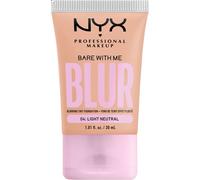 NYX Professional Makeup Fondotinta Effetto Blur, Con Coprenza Media, Finish Matte, Con Niacinamide, Matcha e Glicerina, Fino a 12 Ore d'Idratazione, Bare With Me Blur, Tonalità: Lt Neutral, 30 ml