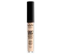 NYX Professional Makeup Can't Stop Won't Stop Contour Concealer correttore liquido a copertura totale e lunga tenuta 3.5 ml tonalità 04 Light Ivory