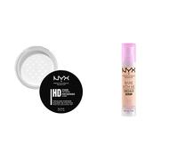 NYX Professional Make Up Finishing Powder Studio, Cipria Trasparente Opacizzante in Polvere Libera, Tonalità Translucent, Confezione da 1 & Bare With Me, Siero Correttore, Naturale, 9.6ml