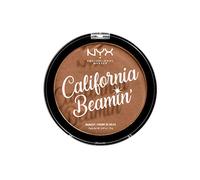NYX Professional Makeup Bronzer Viso e Corpo California Beamin', Polvere pressata illuminante, Grande formato, Formula vegana, Finish satinato, 14 g, Shade: Sunset Vibes