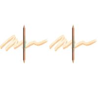 NYX Professional Makeup Brow Highlighter, Matita Sopracciglia a Doppia Estremità, Per Sollevare, Illuminare e Correggere, Wonder Pencil, Medium (Confezione da 2)