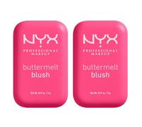 NYX Professional Makeup Buttermelt Blush Viso in Polvere Sfumabile Tenuta 12h con Burro di Mango Mandorle e Karité Tonalità Butta With Time 5g - 2 Fard