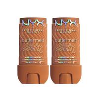 NYX Professional Makeup Buttermelt Stix Illuminante in Stick a Lunga Tenuta 8 Ore per Viso e Corpo Uniformante con Punta di Precisione Formula Vegana con Burro di Cupuaçu e Cocco 12 It's Giving Melt